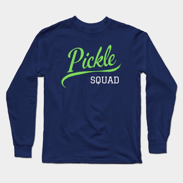 Pickle Squad - Funny Vegetarian Veg Vegan Long Sleeve T-Shirt by Printorzo